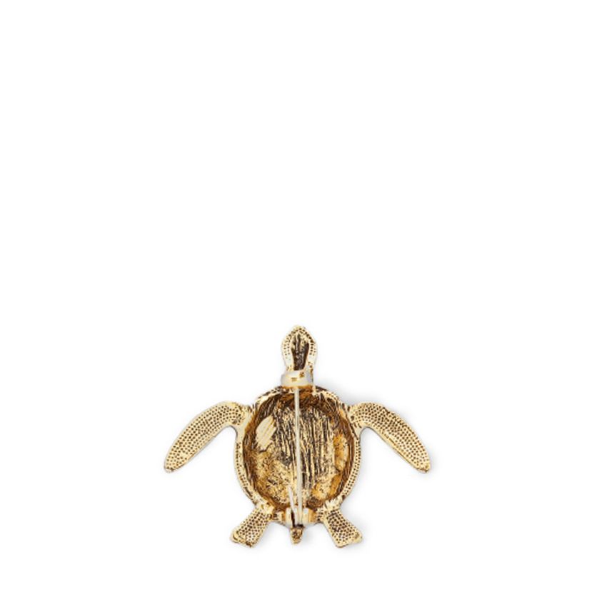Manfield Goudkleurige schildpad broche