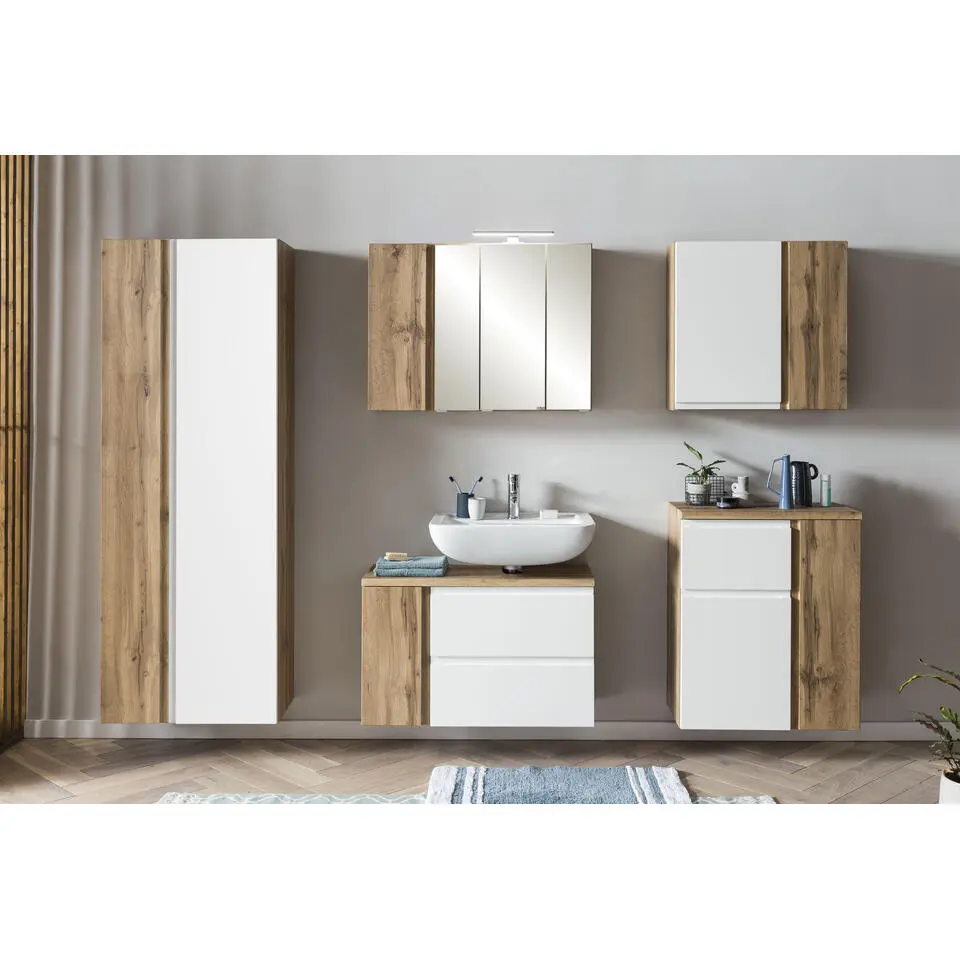 Kolomkast Varese - 65 x 35 x 180 cm - Wit