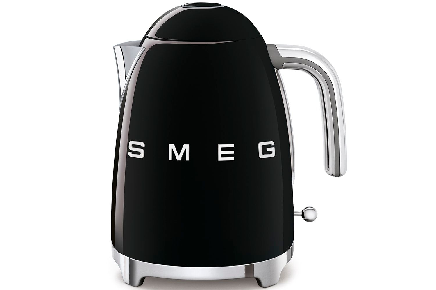 Smeg Kettle & 2 Slice Toaster Set - KLF03BLUK/TSF01BLUK Stainless Steel BLACK