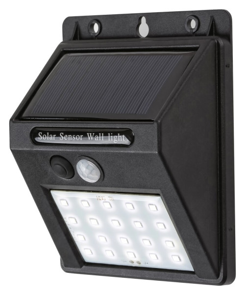 Kinkiet zewnętrzny solarny z czujnikiem LED 1.3W Ostrava czarny Rabalux