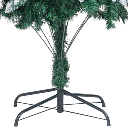 NNEVL Artificial Christmas Tree with Pine Cones and White Snow 210 cm