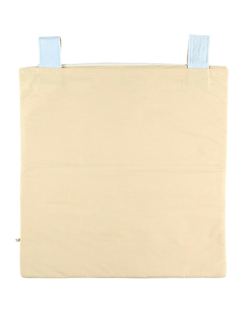 - Vide poches de lit jaune bleu et orange