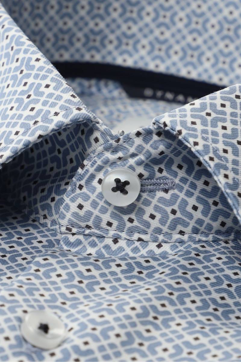 ETERNA Dynamic Cotton Comfort Fit Hemd blau, Bedruckt