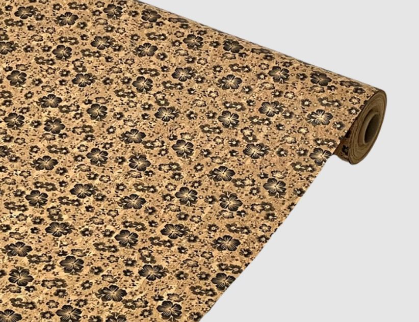 Korkstoff Blumen Braun, Schwarz
