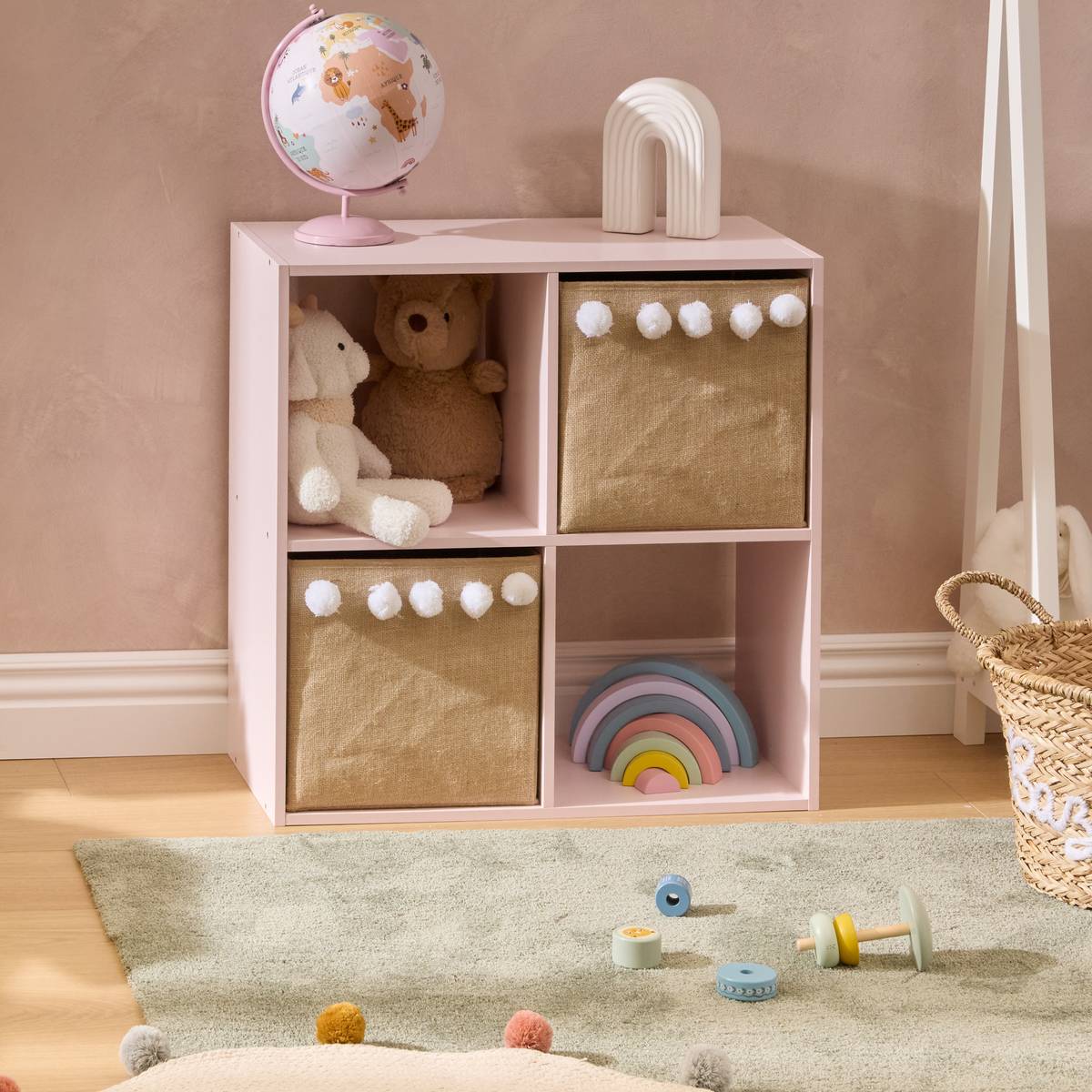 Children's shelf "Mix'n modul" Pink, 63.6x30 cm