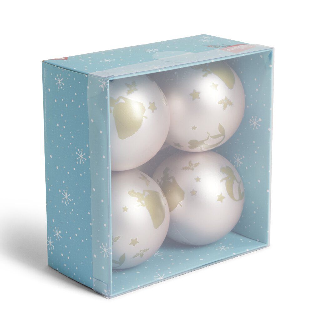 Boule de No&euml;l Disney Bambi rose Ø8cm x4