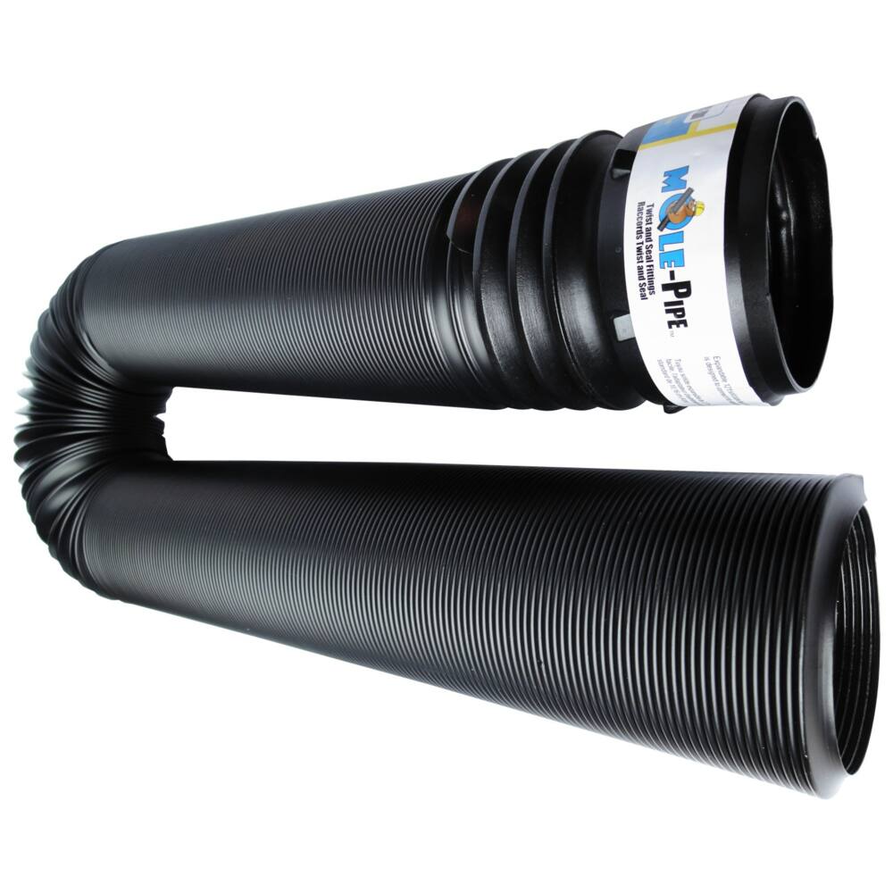 Mole-Pipe Twist and Seal Durable Easy-Bend Expandable Solid Pipe, Assorted Sizes