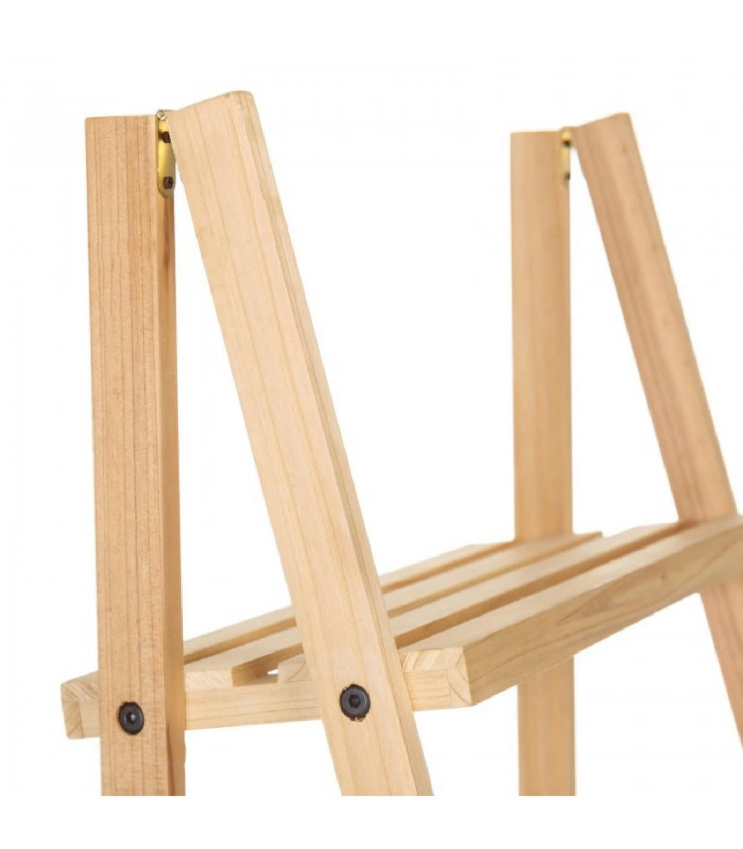 - Étagère inclinée en bois de sapin nature 3 plateaux