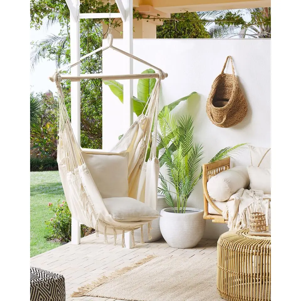 BONEA - Hangstoel - Grijs - Katoen