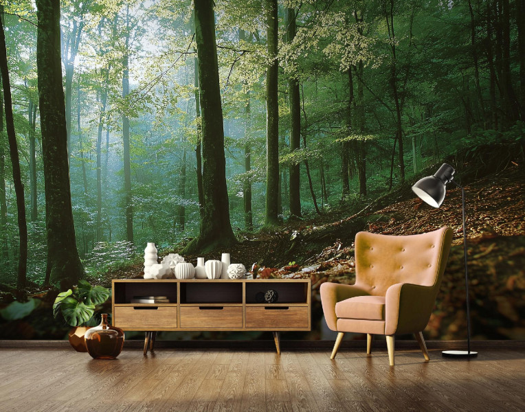 Fototapeta las 3d natura drzewa krajobraz na ścianę sypialnia salon 250x175