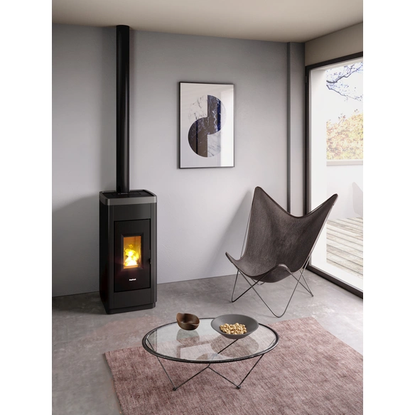 Pelletofen »Life 9«, 8,5 kW, Stahl, titanium