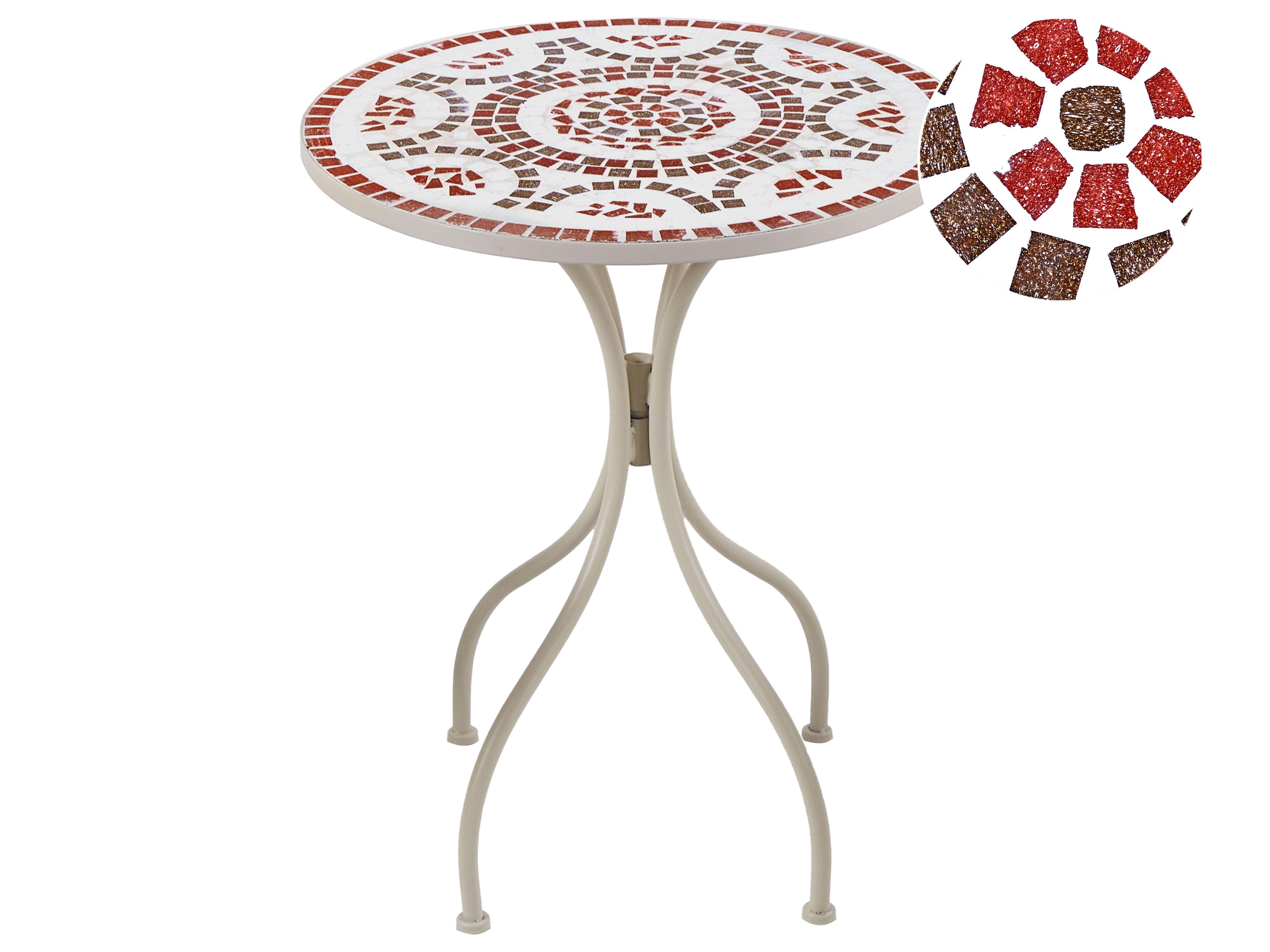 Bistro Set Folding SPELLO Metal White