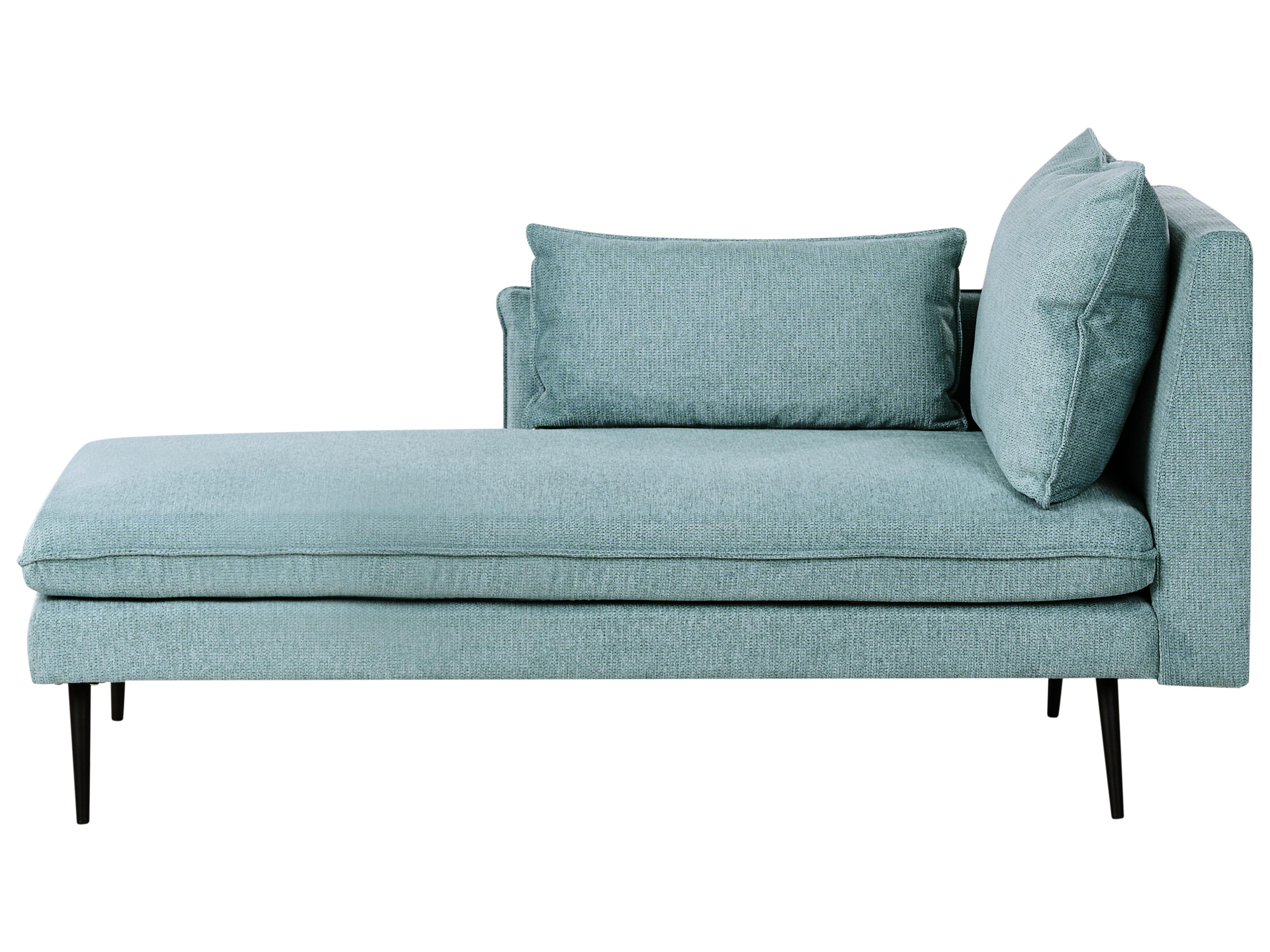 Right-Hand Chaise Longue YERRES Fabric Light Blue