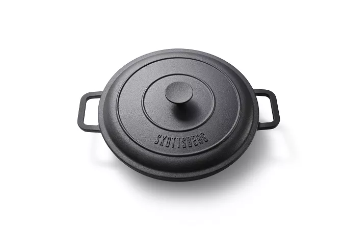 Patelnia żeliwna z pokrywą 31 cm Skottsberg - Iron Cast 1SK.CI.P31P