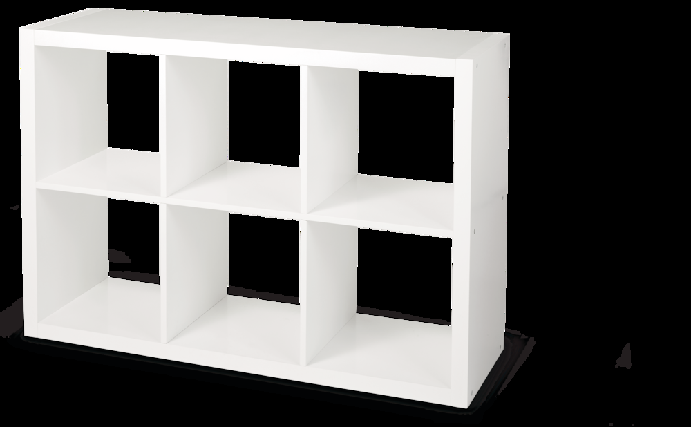 CANVAS Invermere 6-Cube Storage Organizer, Bookcase/Bookshelf, White