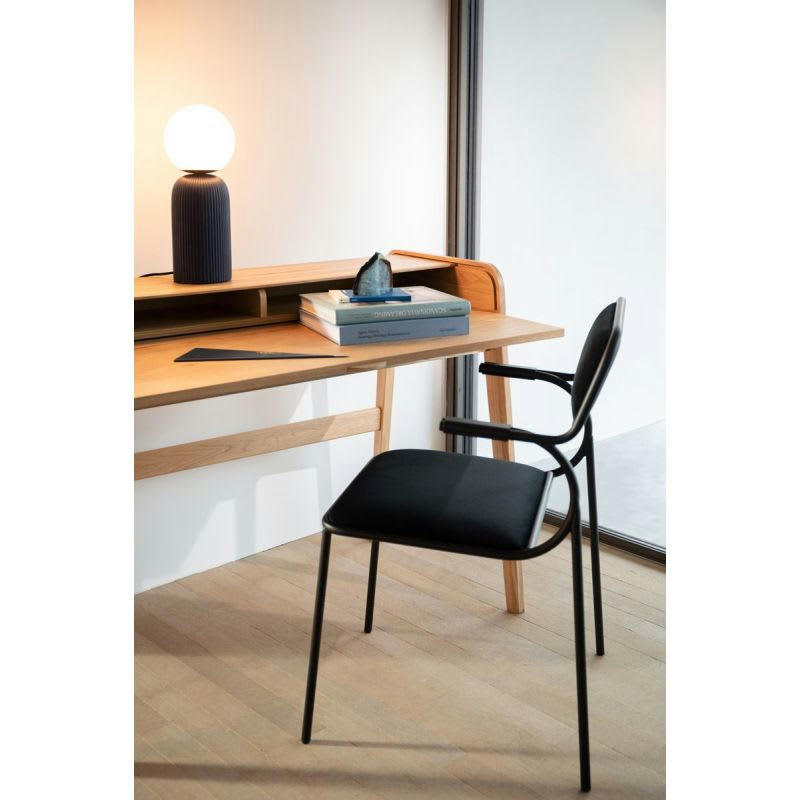 ALBA - Chaise design en métal noir