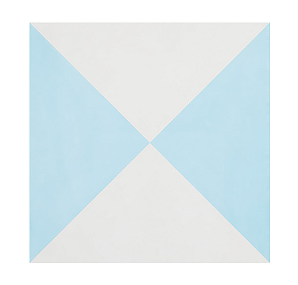 Boite de 24 Carreaux de ciment véritable 0,96m2 / Carreaux de ciment artisanaux pour sol et mur coloris Bleu - l.20 x L.20cm