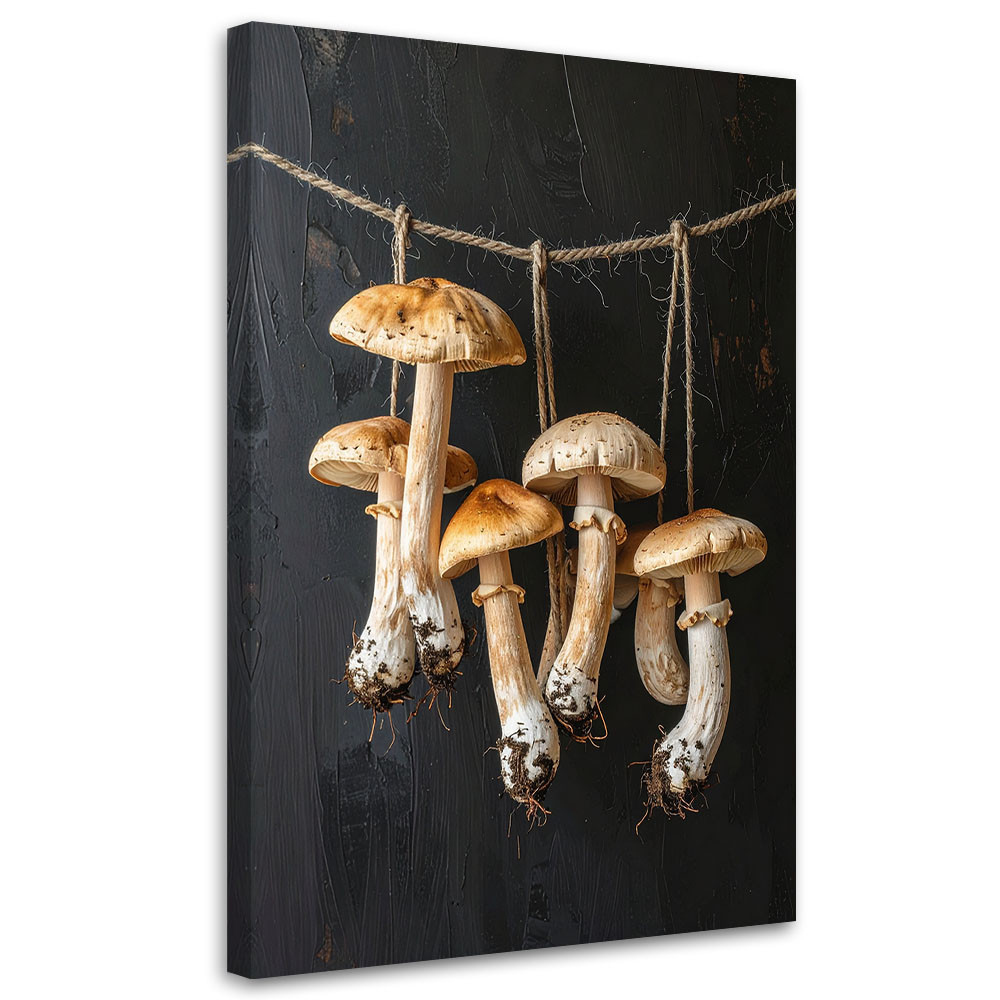 Obraz do kuchni restauracji baru jadalni, Suszone grzyby borowiki 20x30