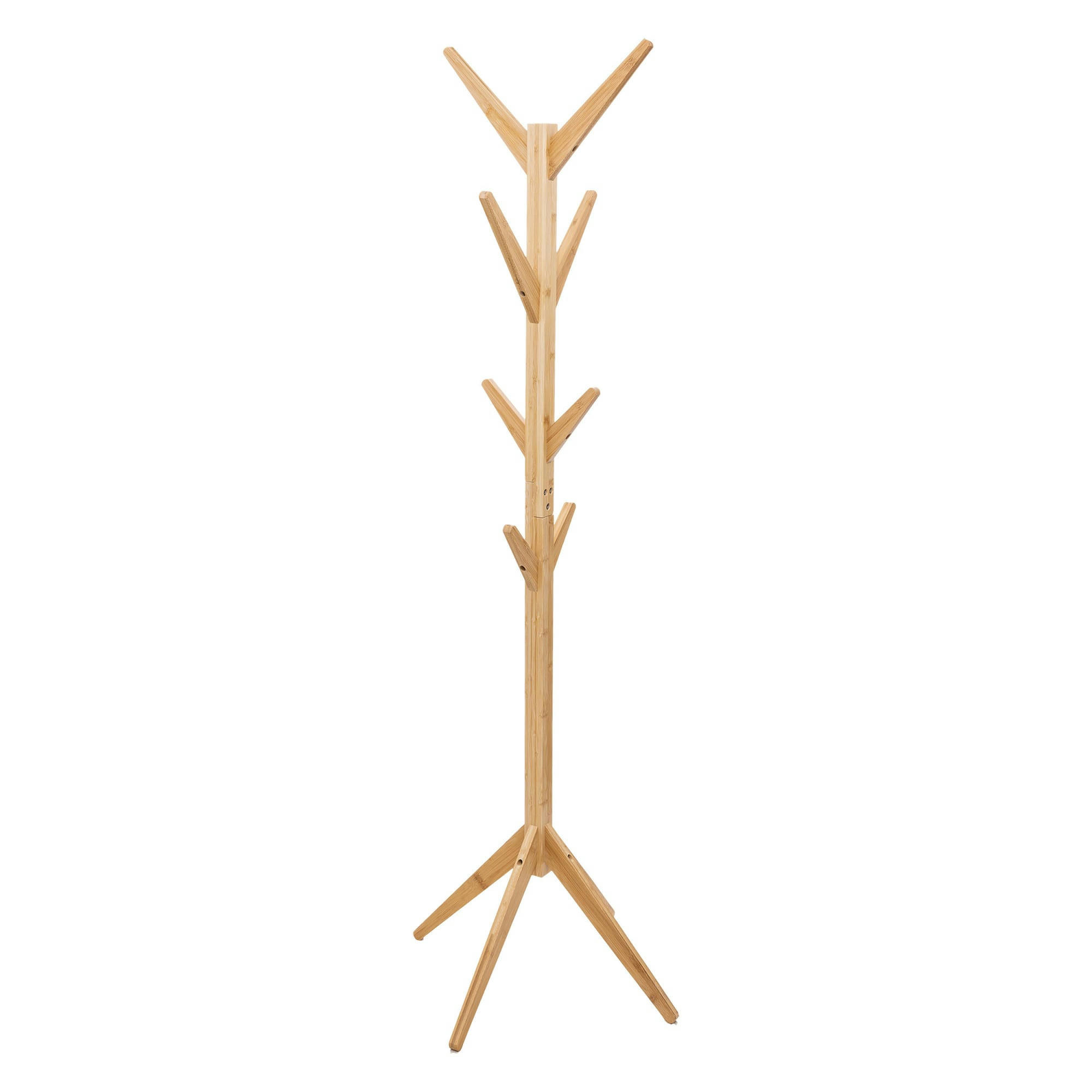 - Portemanteau sur pied arbre bambou - 60x60x178cm
