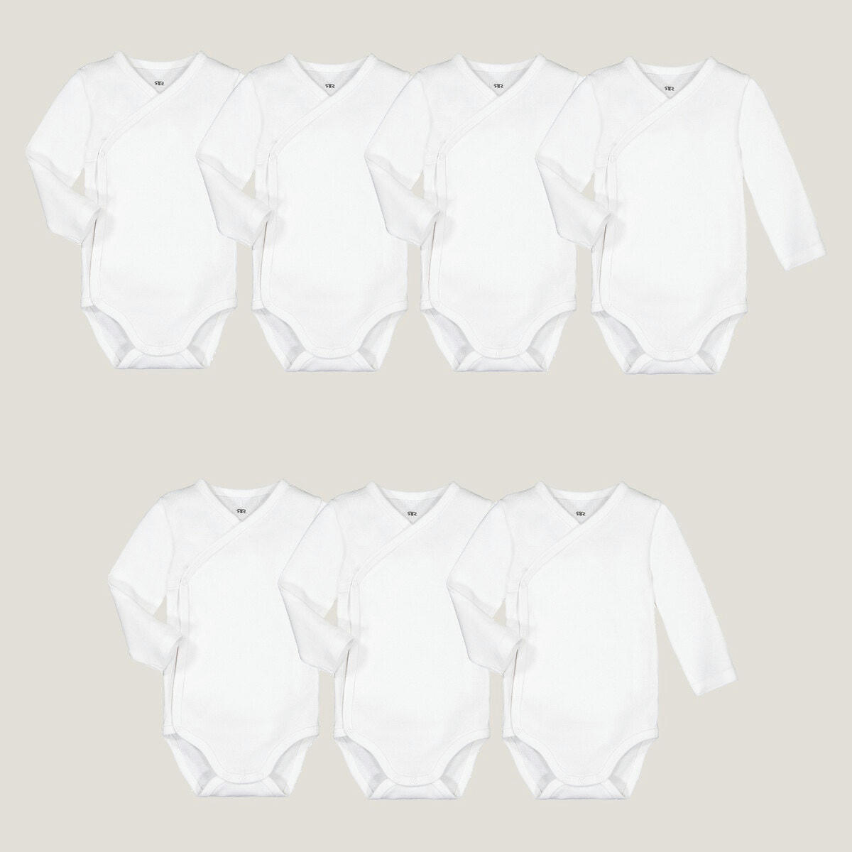 Lot de 7 bodies naissance unis