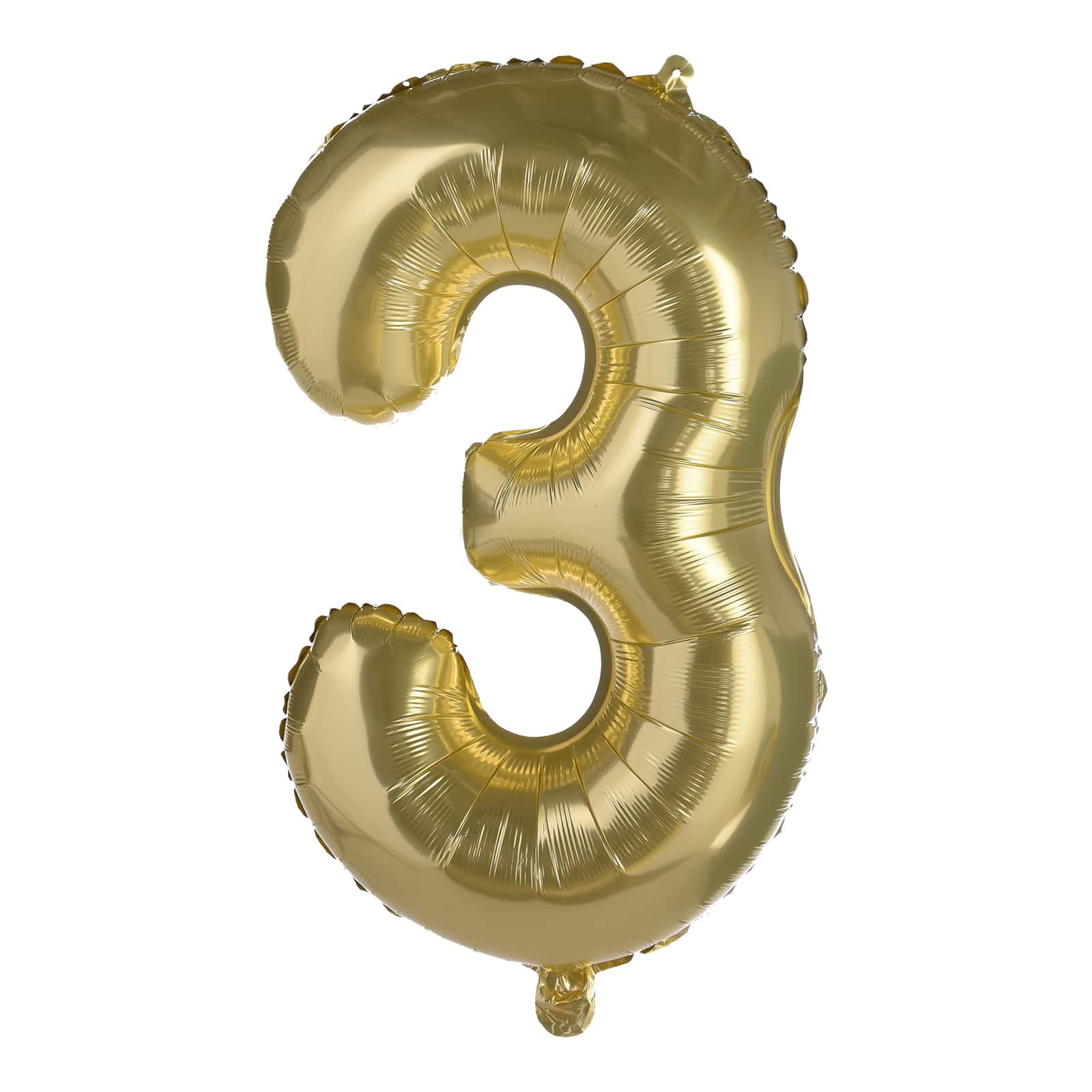 XL-Folienballon Nummer 3 Gold,H 700 mm