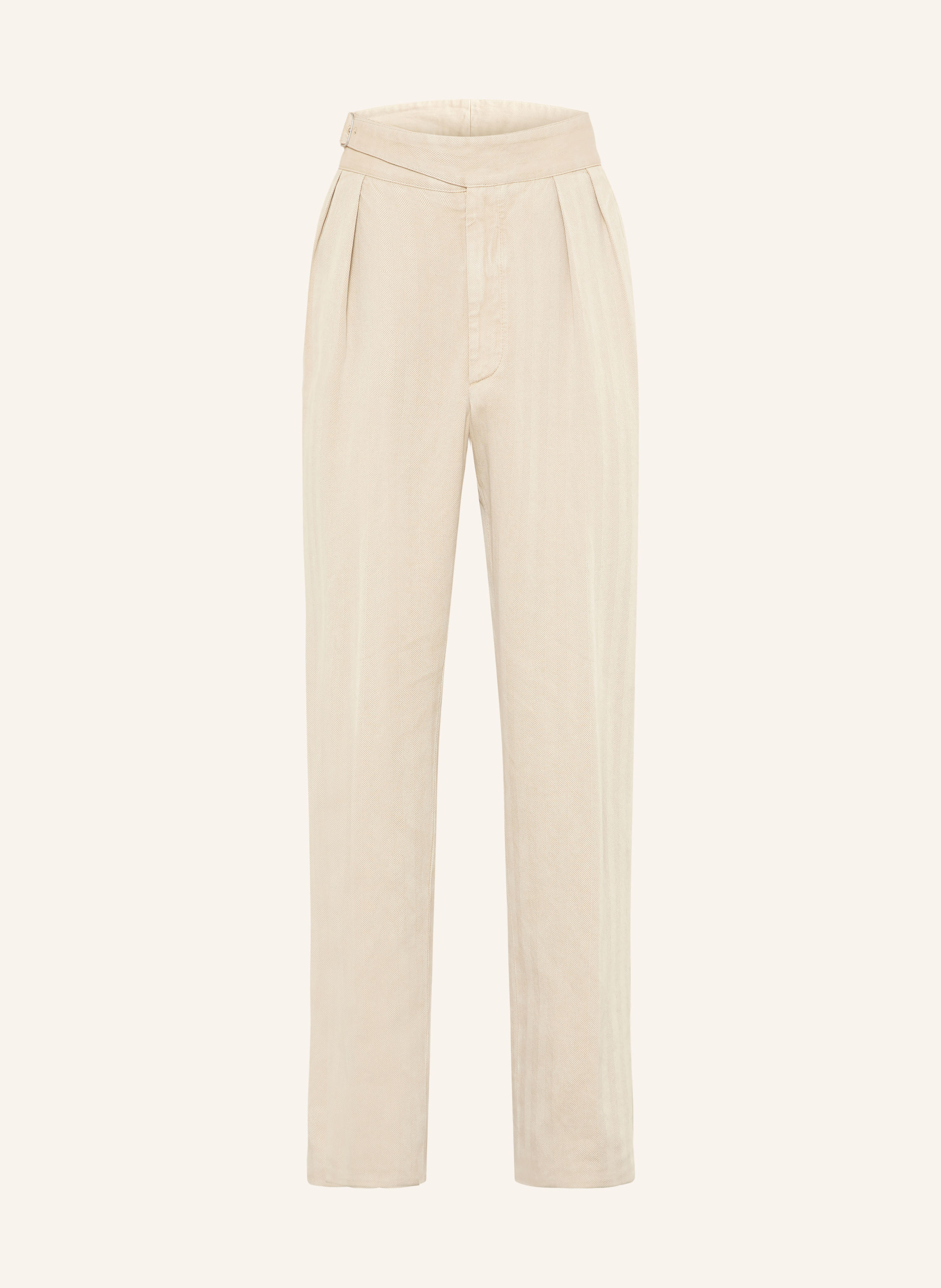 RALPH LAUREN PURPLE LABEL Hose Regular Fit mit Leinen