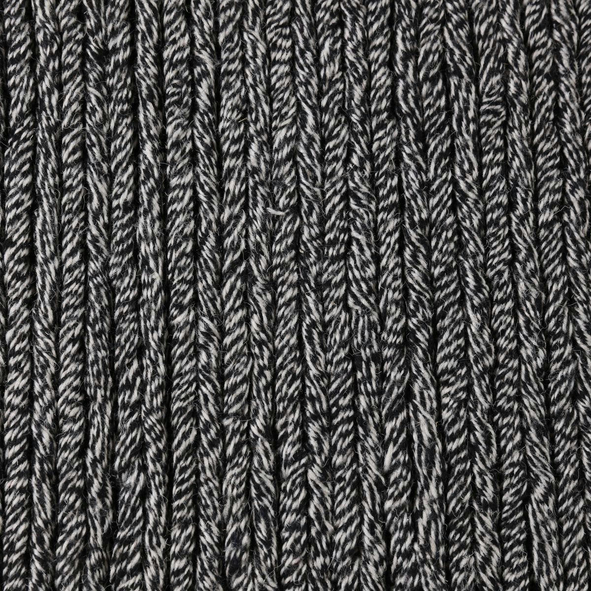 WOOLI - Tapis blanc et noir en laine 160 x 230 cm