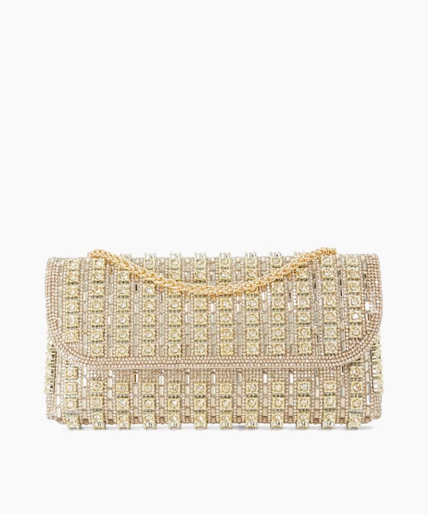 Elabourate Gold - Embellished Envelope Shoulder Bag