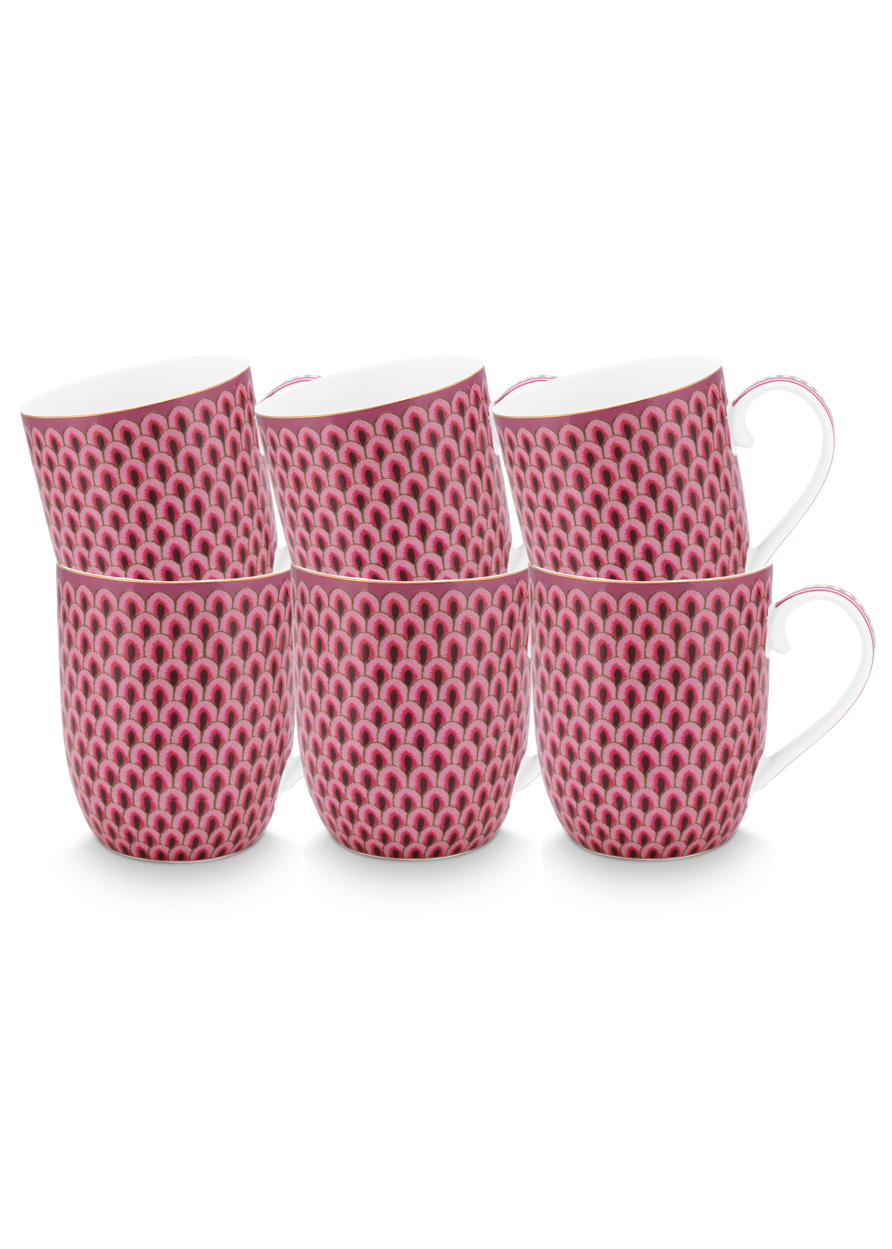 Pip Studio - Flower Festival Mokken - Servies set van 6 - 200ml