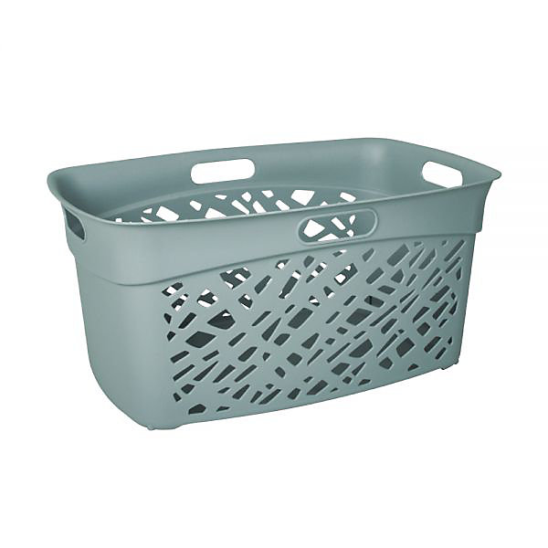 Corbeille à linge en plastique design 45 litres - Vert