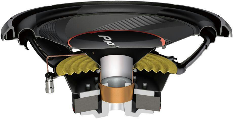 Pioneer Car Audio 1300W Subwoofer, Single VC, 12-in
