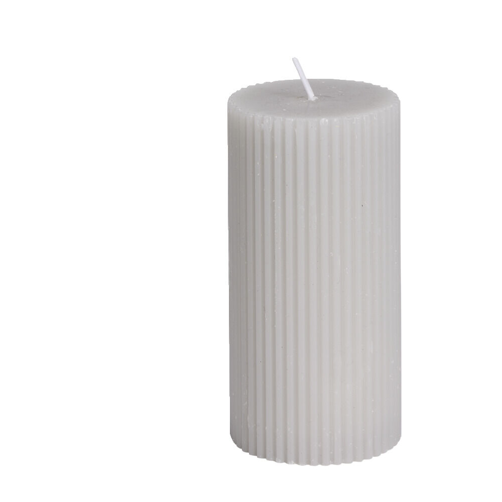 Bougie cylindrique Ø6xH12cm - 3 coloris