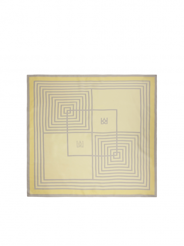 Yellow silk scarf