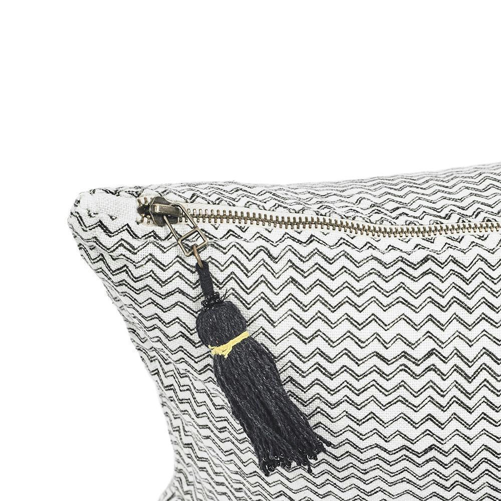 AFRIQUE ETNIQUE - AFRIQUE - Coussin en lin pur lavé Sahara 30x50