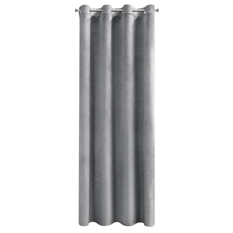 Zasłona Welurowa Velvet Przelotki 140 x 250 Szara do Salonu Sypialni miekka