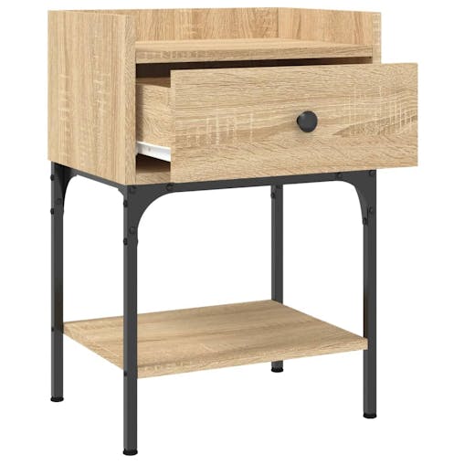 NNEVL Bedside Tables 2 pcs Sonoma Oak 40.5x31x60 cm Engineered Wood