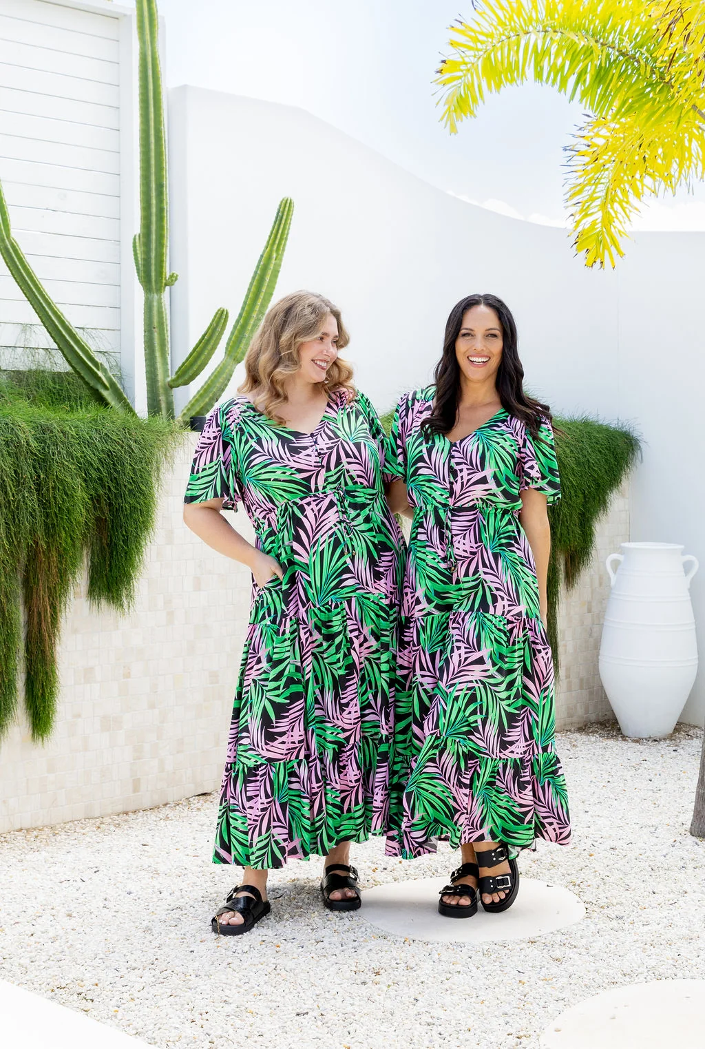 Bonnie Dress in Midnight Jungle