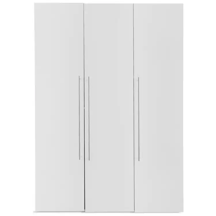 Habitat Atlas 3 Door Tall Wardrobe - White