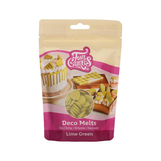 Funcakes Lime Green Deco Melts 250g