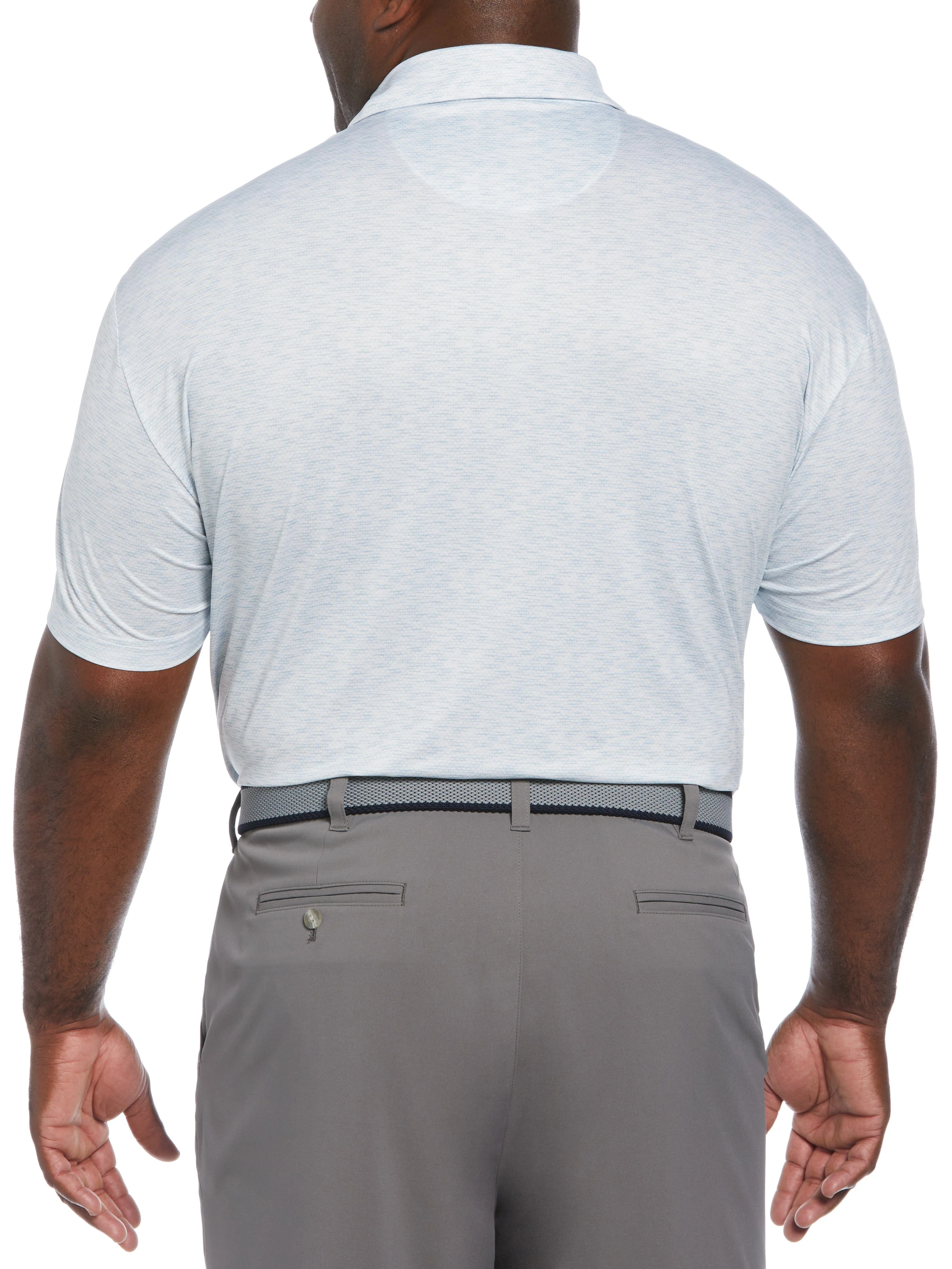 Big & Tall Color Block Pattern Golf Polo