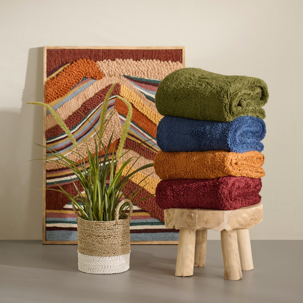 Unique Living - Teddy Plaid 150x200cm Winter Green