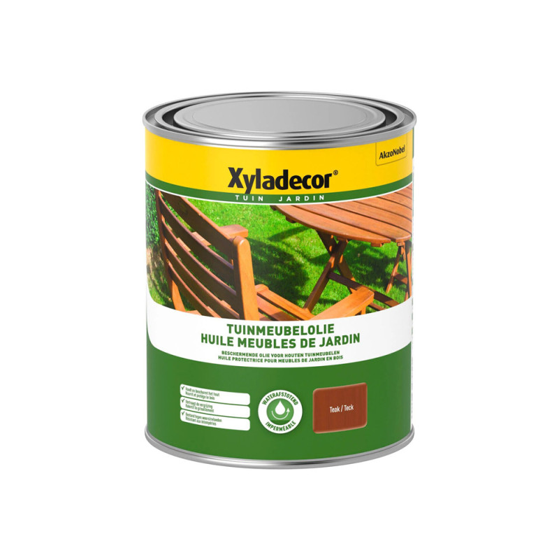 Huile protectrice Meubles de Jardin teck 1 L XYLADECOR