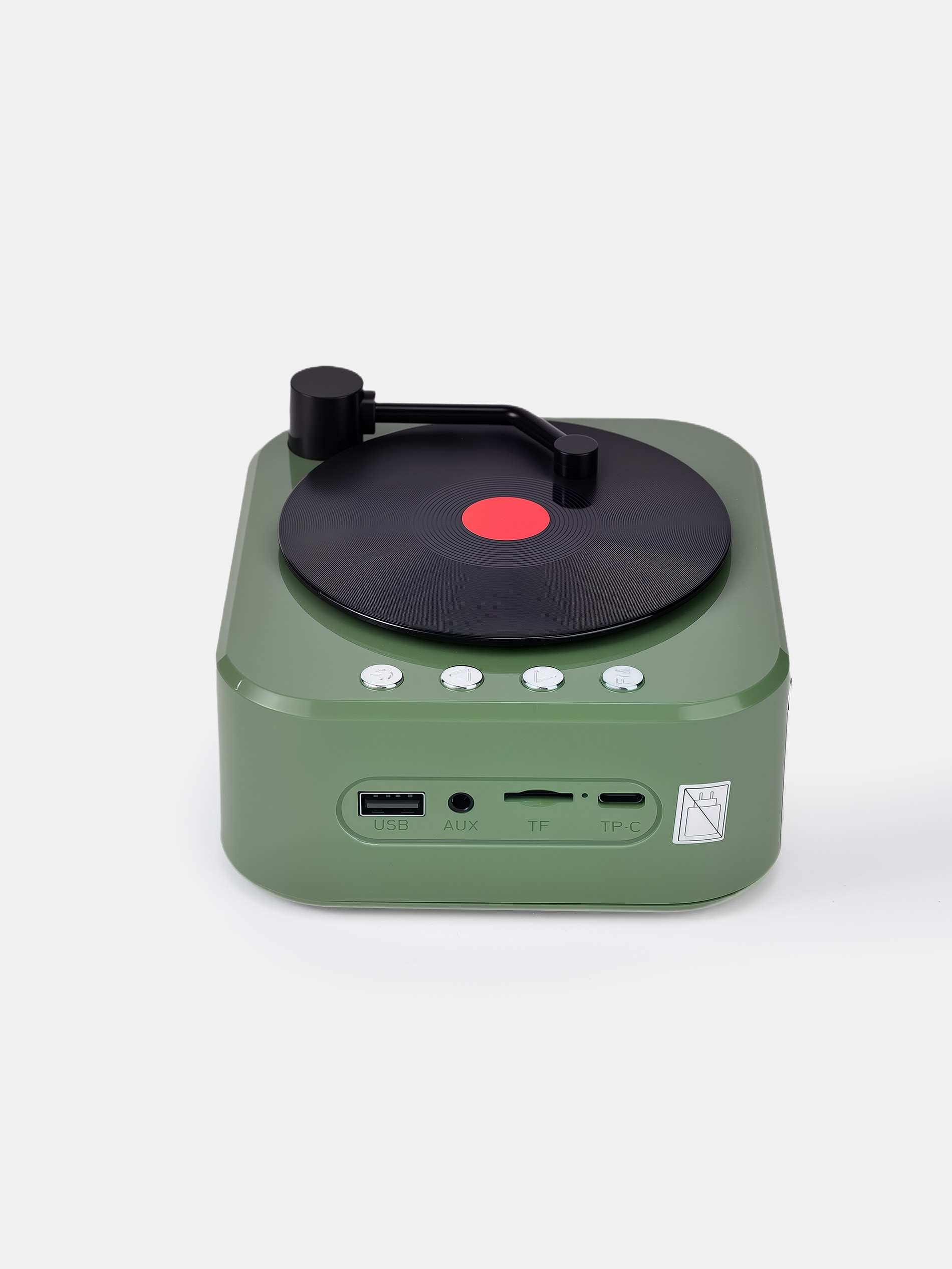 Głośnik bluetooth w kształcie odtwarzacza winyli