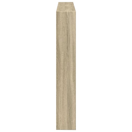 NNEVL Headboard Cabinet with LED Sonoma Oak 140x17x102 cm