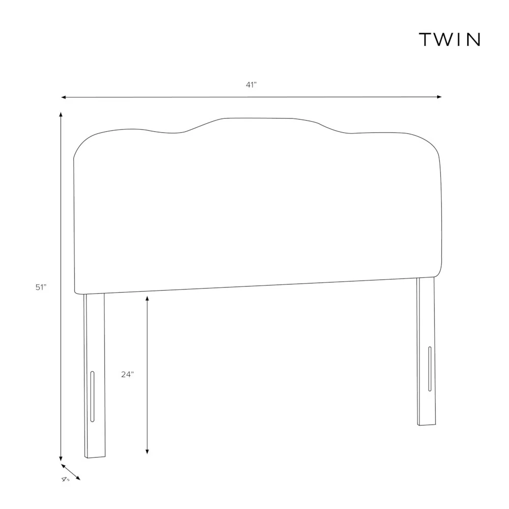 Skyline Furniture Klein Ivory Tufted Headboard