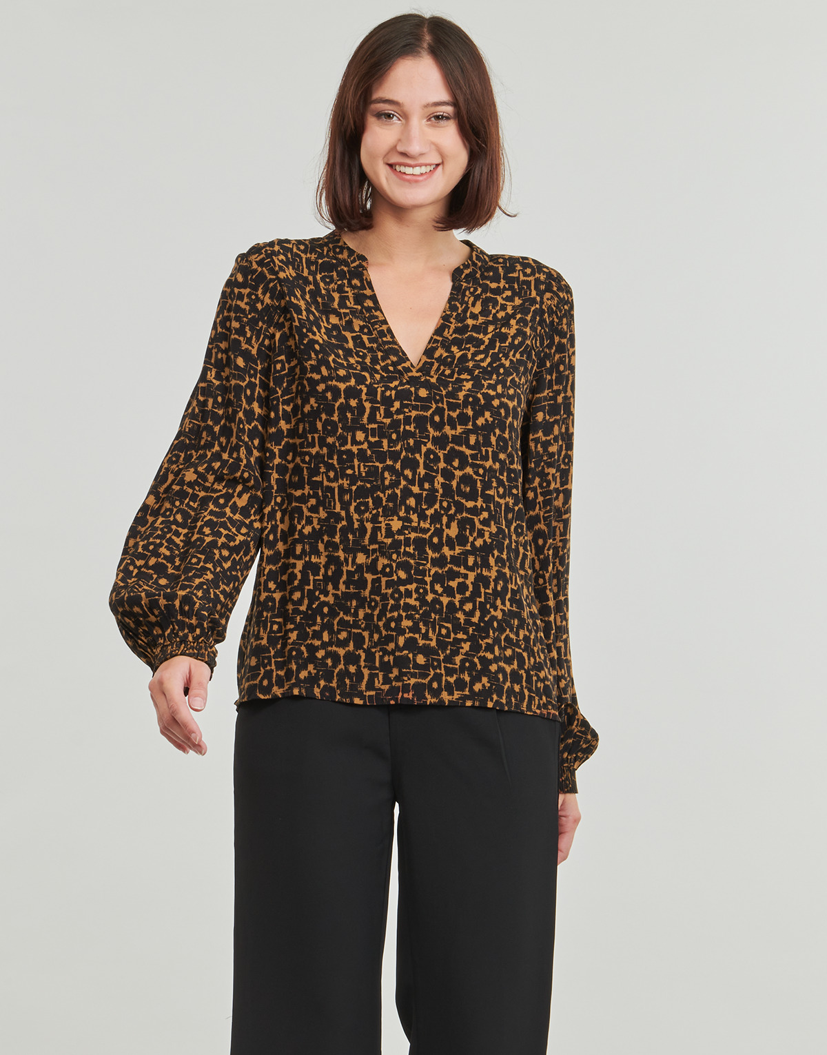 Vila - VIMOSAS - Black / Brown