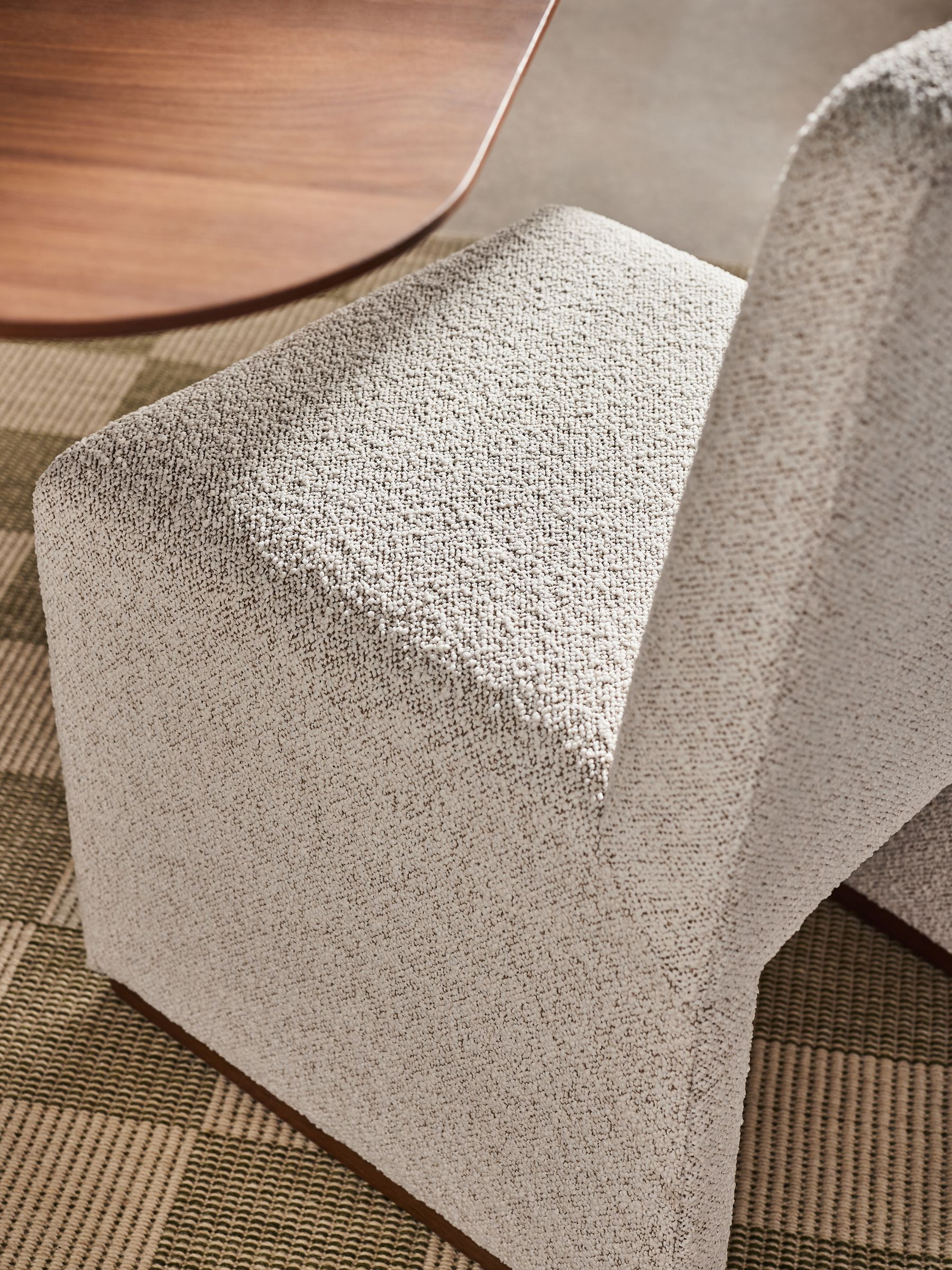 Tova Dining Chair in Light Natural Boucle