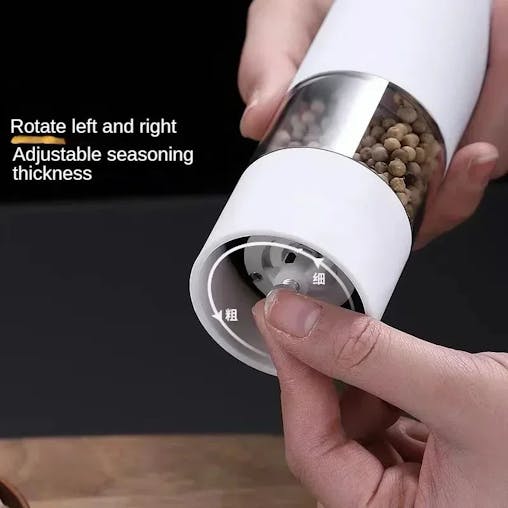 NNEOBA Electric Pepper Grinder Multi-Functional Spice Grinder White