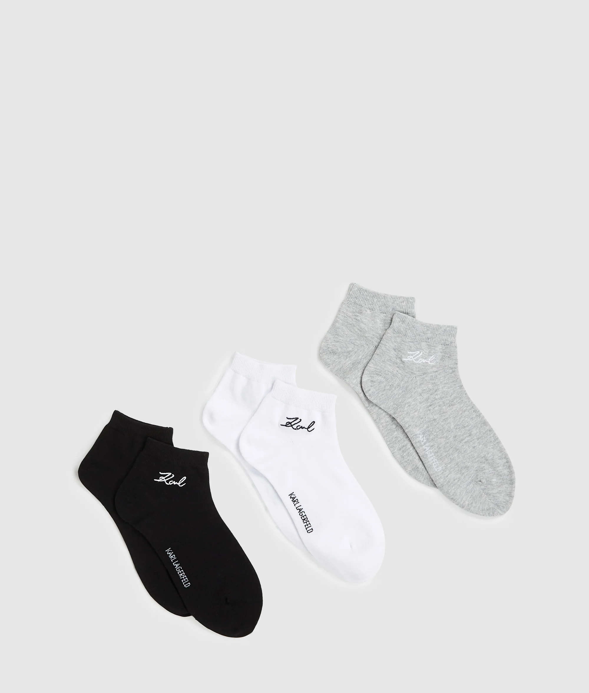 Chaussettes courtes signées – lot de 3