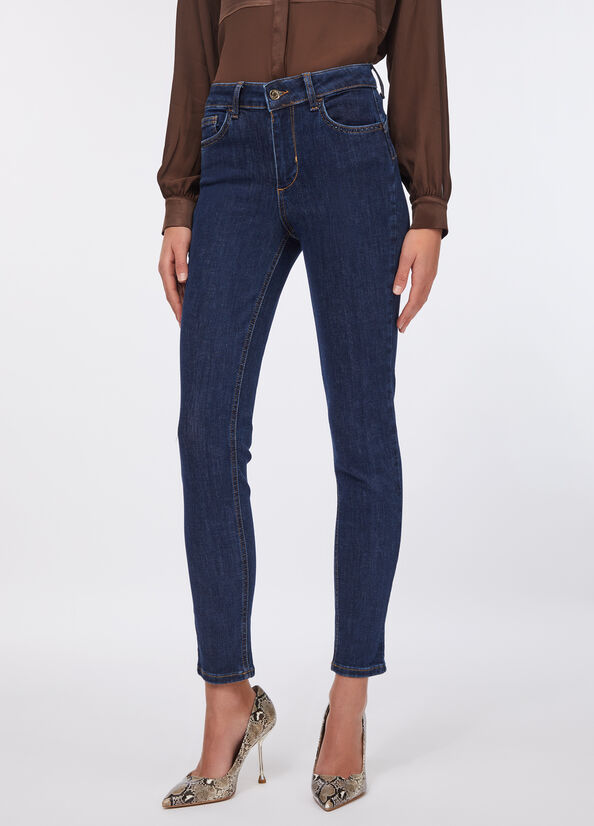 Jeans skinny a vita alta